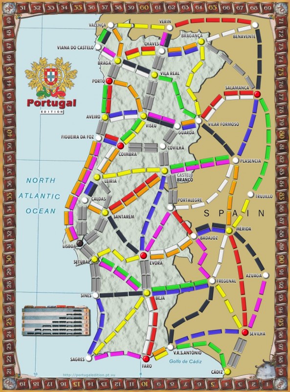 Ticket to Ride: Portugal Edition (Mapa Avançado) Ticket to Ride: Portugal Edition (Mapa Avançado)